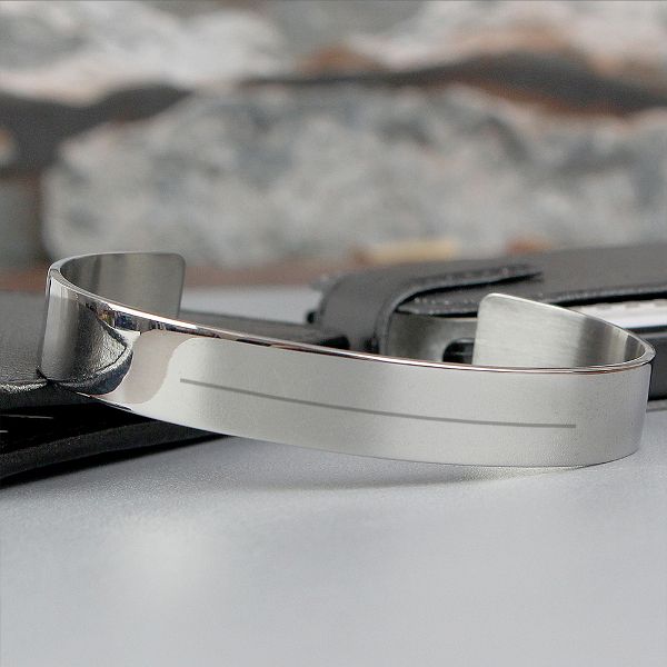 Stainless steel cuff on sale bracelet